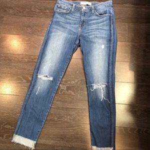 Flying Monkey Cut Off Skinny Jeans